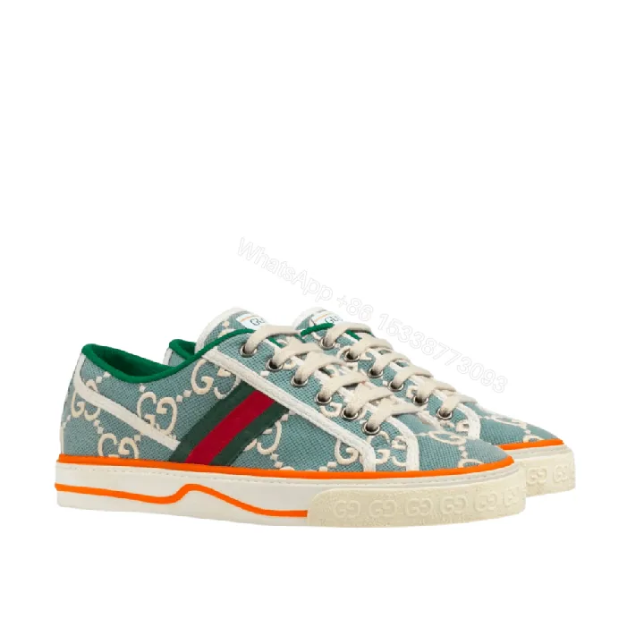 View 1 of Gucci Women’S Tennis 1977 Sneaker Light Blue 606110 H0G10 3460