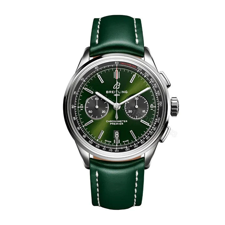 View 1 of Breitling Premier B01 AB0118A11L1X1 Replica