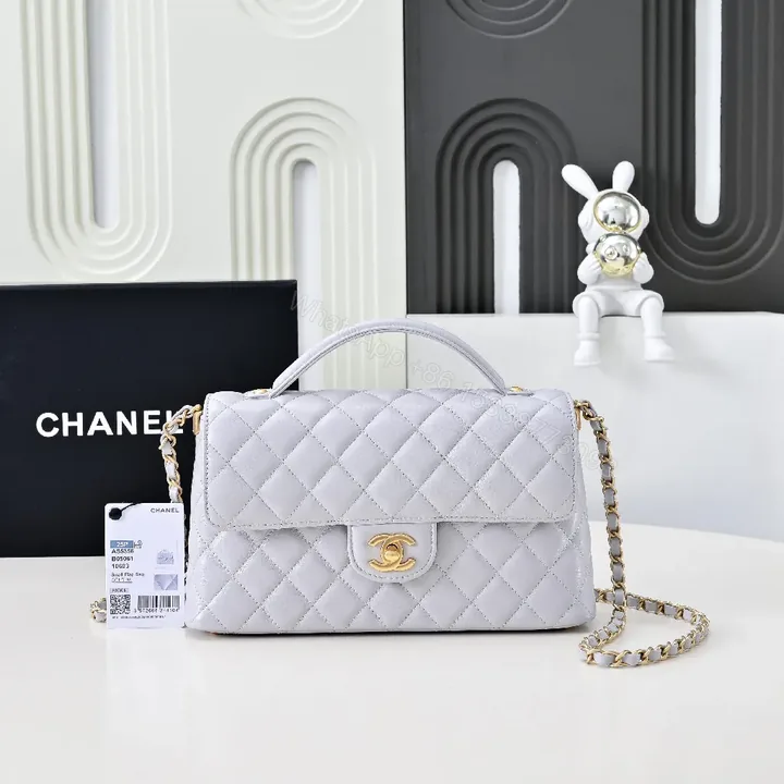 View 1 of Soft Gray Quilted Handbag: Luxe Everyday Elegance Bag