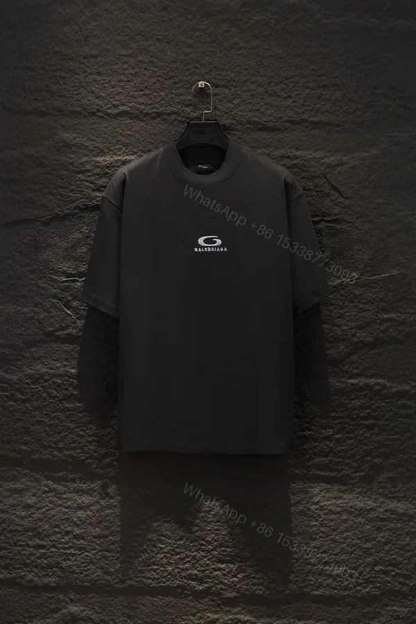 View 1 of Balenciaga 原單 男款 復古做舊字母LOGO短袖T恤 潮流街頭寬鬆款