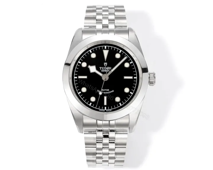 View 1 of Tudor 3T Black Dial Watch Five-Link Steel Bracelet Premium 39MM TUDOR-1926-39-BLK-5LINK-STEEL
