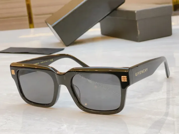 View 1 of Bold Black Acetate Sunglasses: Modern Luxe Frame