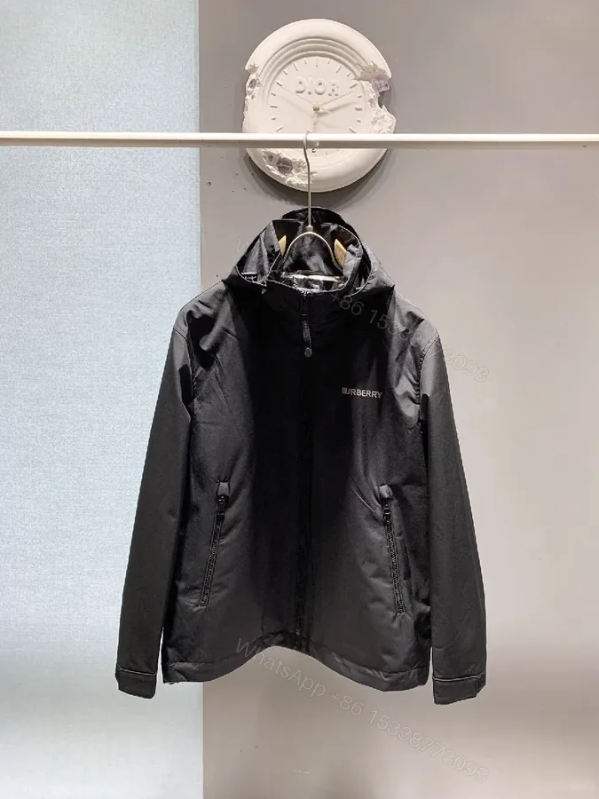 View 1 of Black Packable Windbreaker: Modern, Lightweight Protection