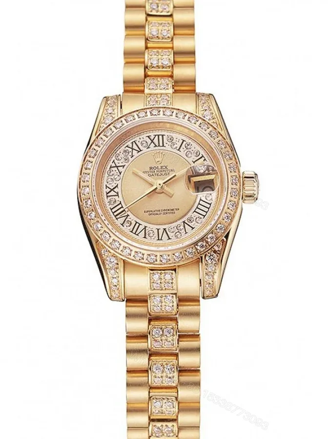 View 1 of Superclone Rolex Datejust Gold Dial 1453953 21 mm