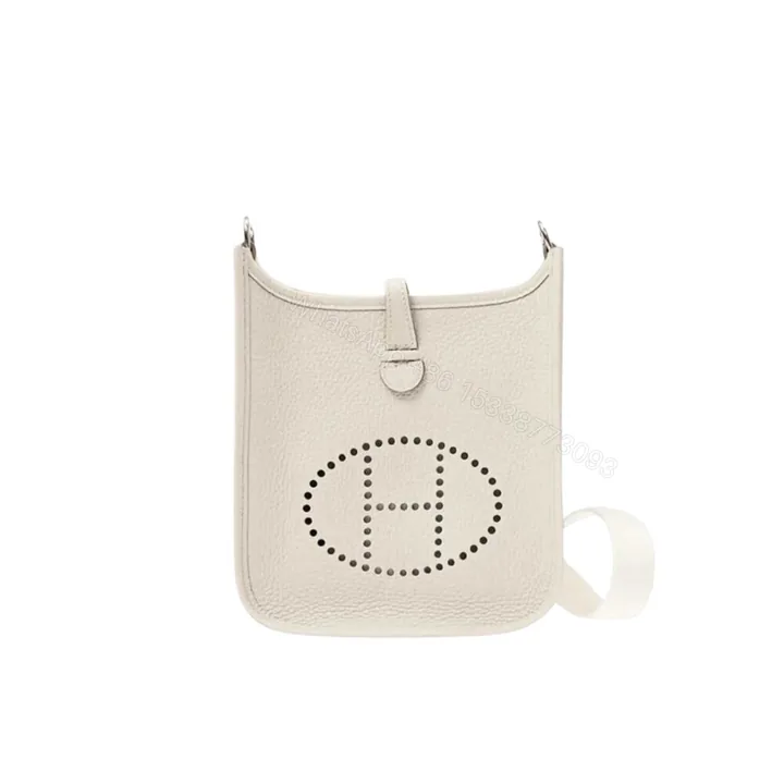 View 1 of Hermes Evelyne Amazone Bag White 17cm