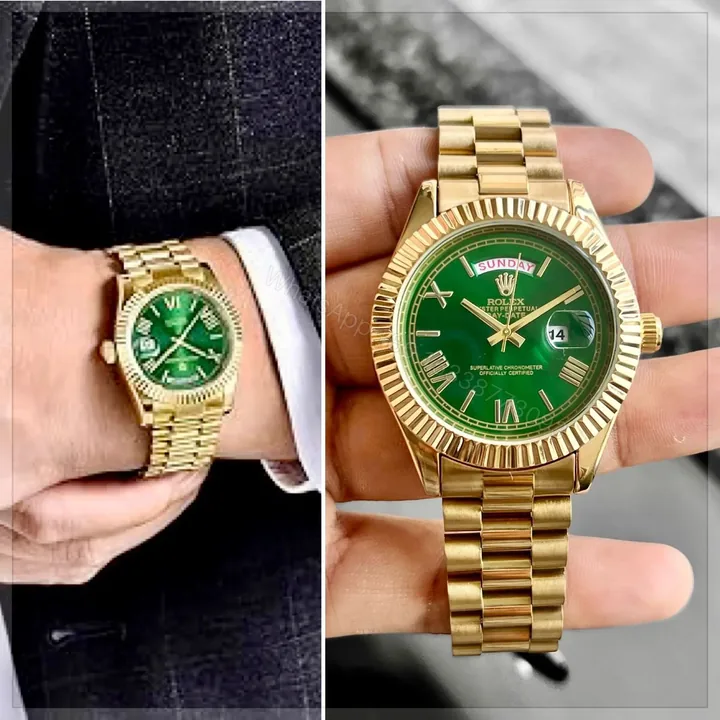 View 1 of Rolex ModelNew Modal Quality7a GenderMen’s BandGolden Metal belt