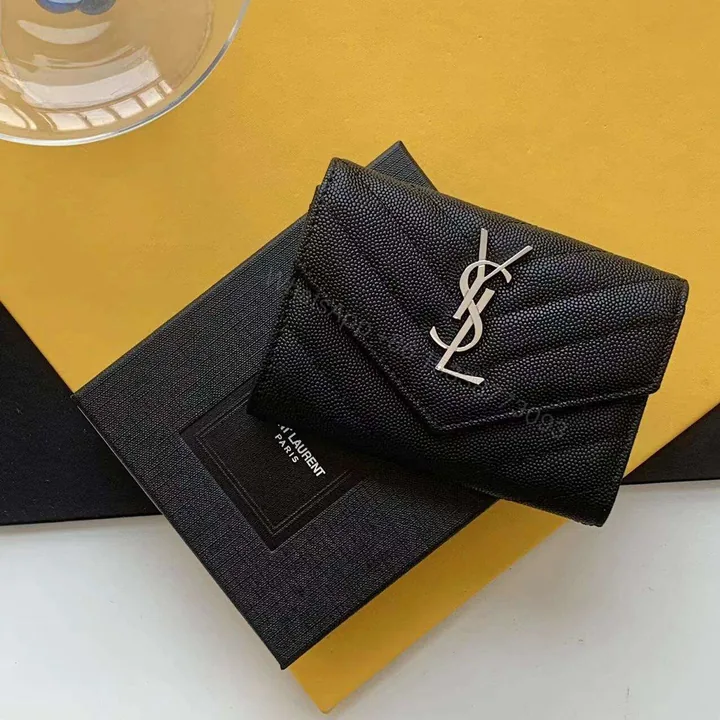 View 1 of Ysl wallet with Sliver hardware