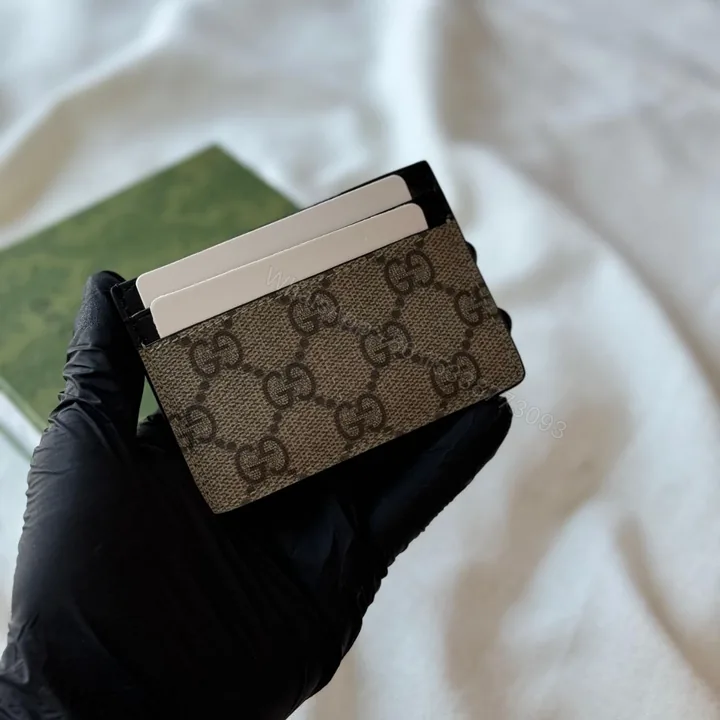 View 1 of GUCCI GG Supreme Monogram Card Holder
