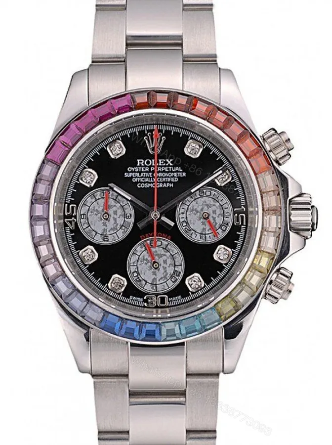 View 1 of Replica Rolex Daytona Black Dial 80250