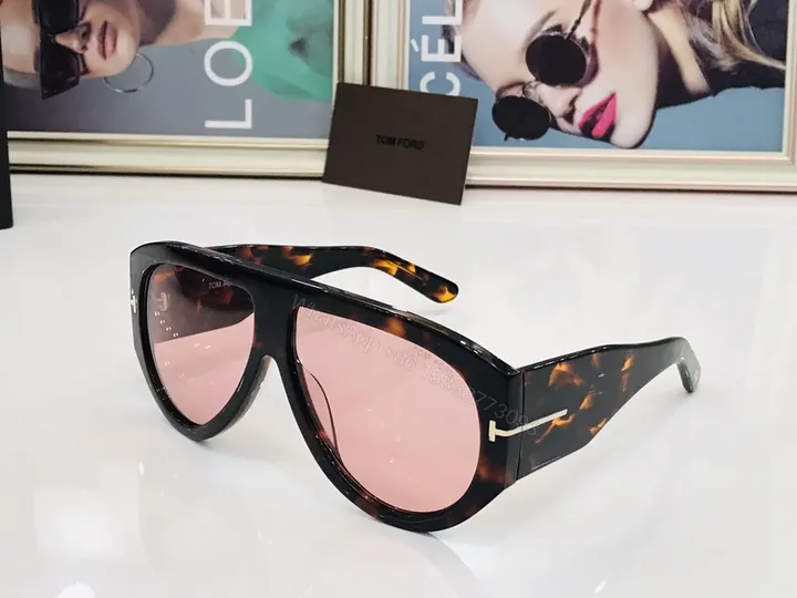 View 1 of Pink Gradient Tom Ford Cat-Eye Sunglasses, Oversized Acetate, UV400