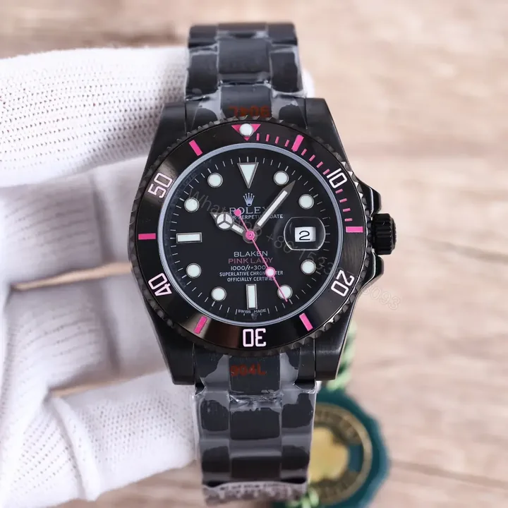 View 1 of Best Rolex Blaken Pink Submariner replica 40MM Black Oyster Bracelet Edition RLX-BLAKEN-PINK-SUBMARINER-40MM-BLACK-OYSTER