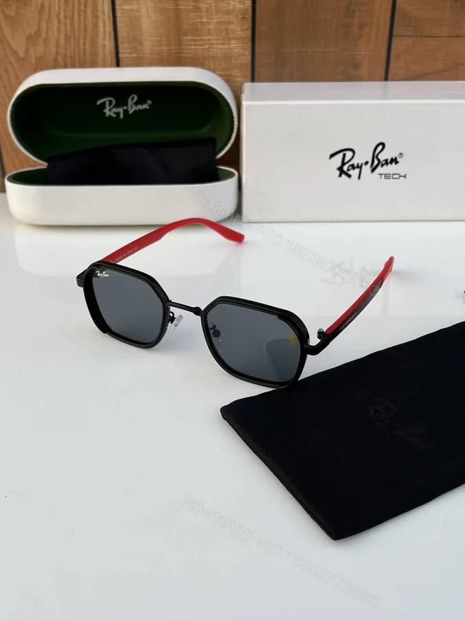 View 1 of First Copy RayBan 8810 Black Sunglasses
