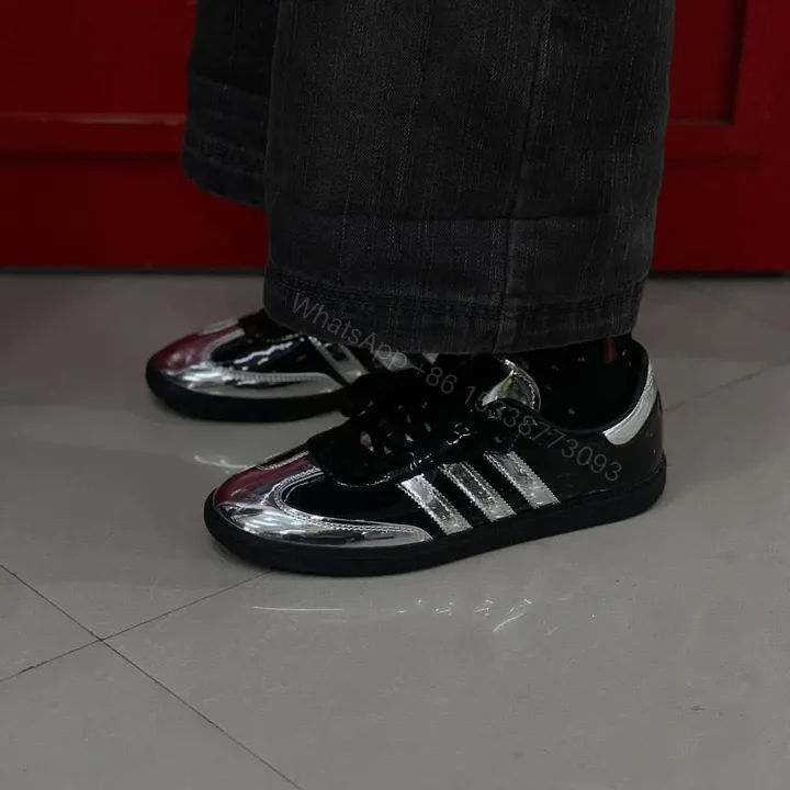 View 1 of Adidas Originals Samba Atmos First Copy Shoes — Black Silver | COD India