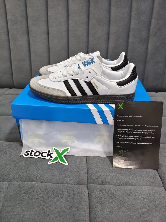 View 1 of FIRST COPY Adidas Samba White