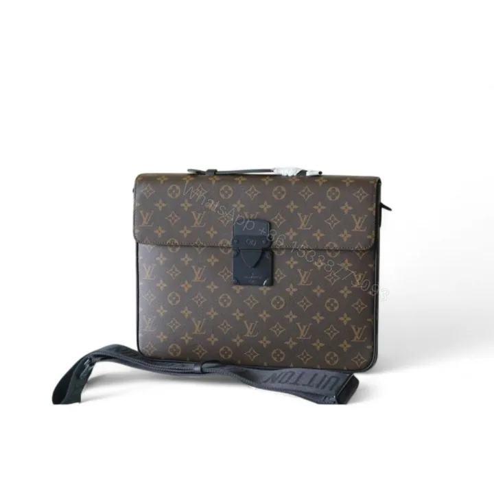 View 1 of Louis Vuitton S-Lock Briefcase in Monogram Canvas 37cm