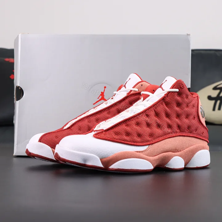 View 1 of Air Jordan13 Retro Dune Red Reps