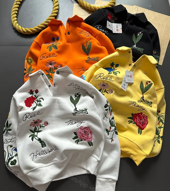 View 1 of FIRST COPY DIOR COLLAR SWEATSHIRT FOR MEN