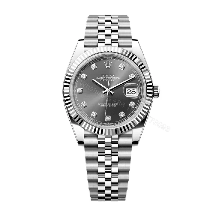 View 1 of Rolex Datejust Gray Diamond Dial Replica
