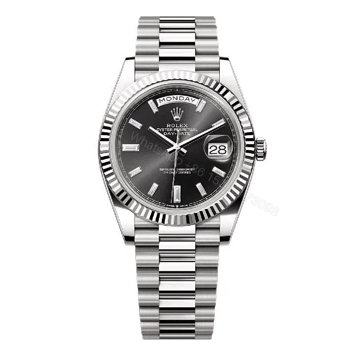 View 1 of Rolex Day-Date Black Diamond Dial Replica