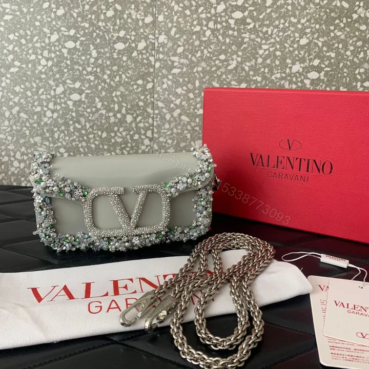 View 1 of VALENTINO Loco Leather Shoulder Bag