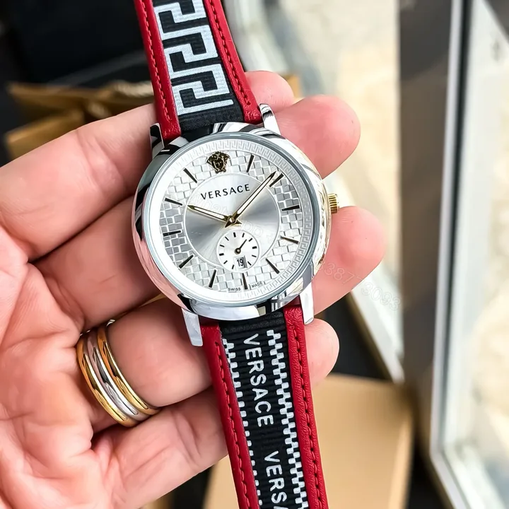 View 1 of Versace Greca Men’s Chronograph Watch 42mm