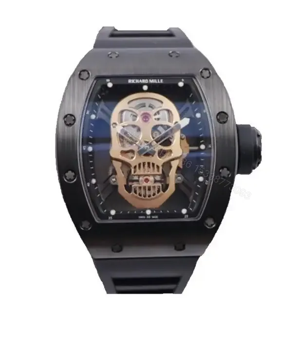 View 1 of Richard Mille RM052 Replica Skull Black Ceramic