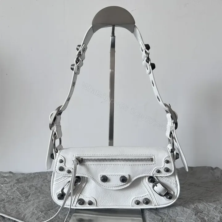 View 1 of 高仿Balenciaga*LeCagole2024新款法棍包白色XS