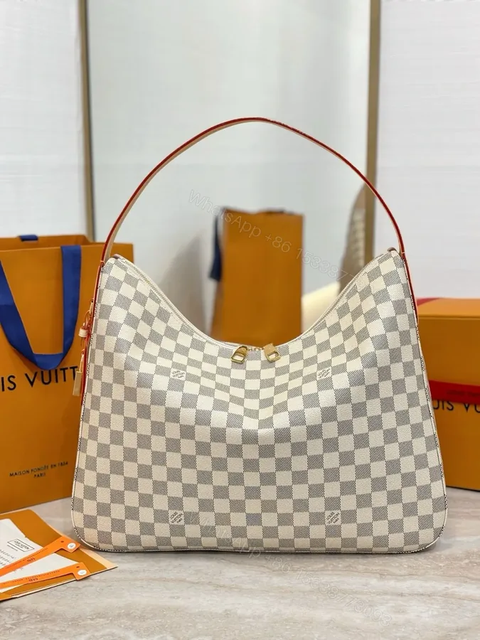 View 1 of Louis Vuitton Damier Azur Slouchy MM