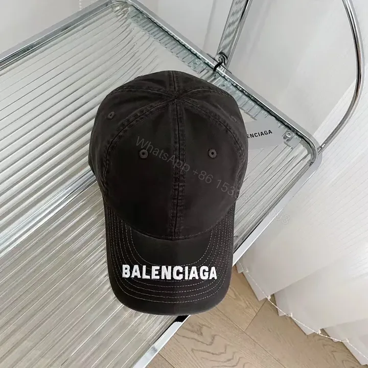View 1 of Balenciaga Logo-Forward Cap: Luxe Cotton-Twill, Unisex