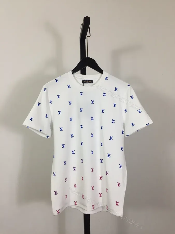 View 1 of White Monogram Tee: Subtle Luxe, Premium Cotton Knit Tee