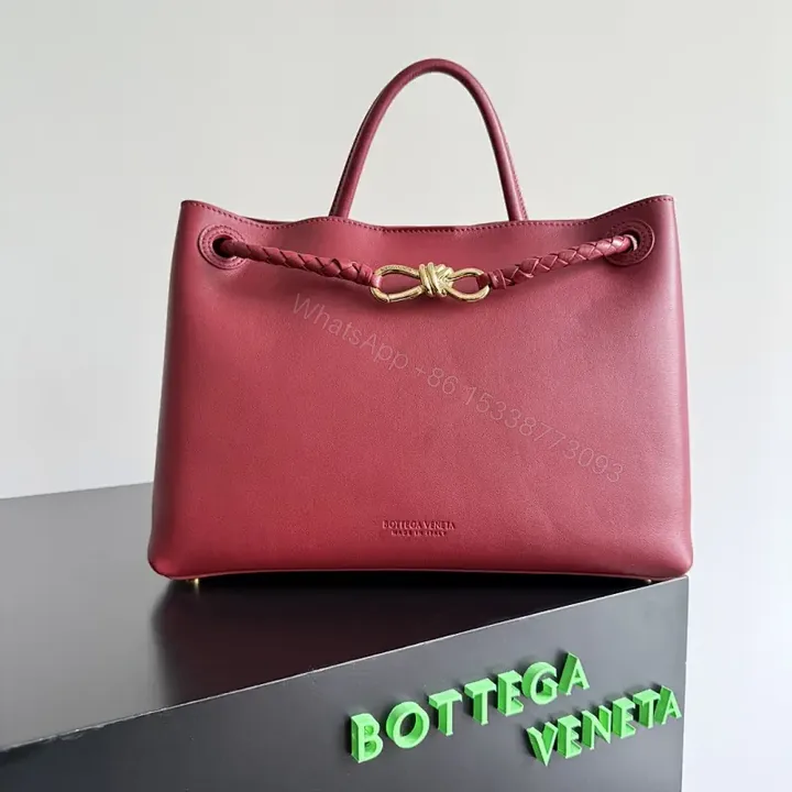 View 1 of Chic Leather Tote: Braided Detail, All-Day Luxury Bag