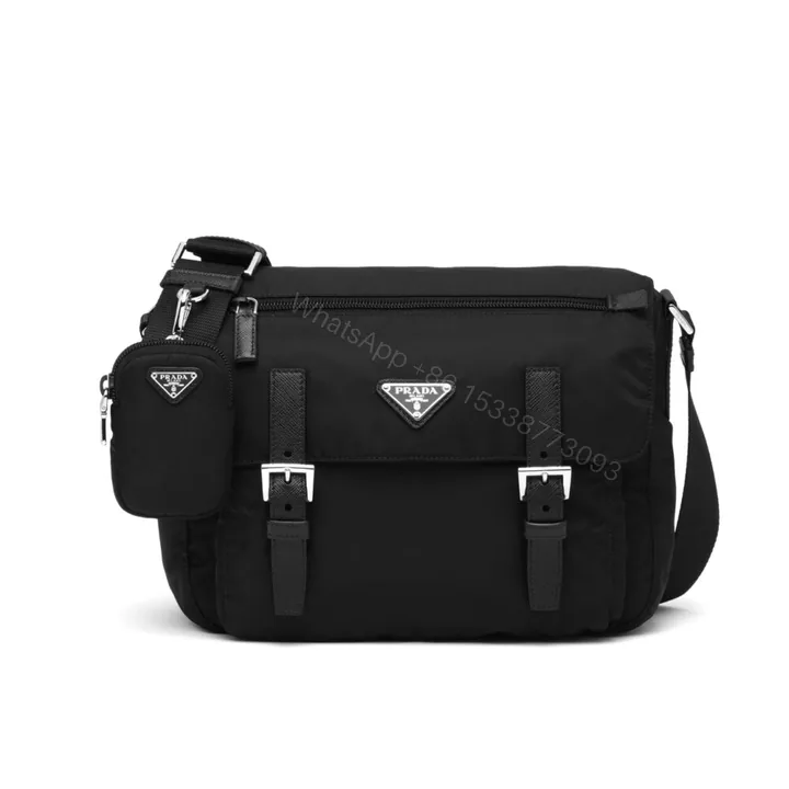 View 1 of Prada Re Nylon Shoulder Bag Black 30Cm