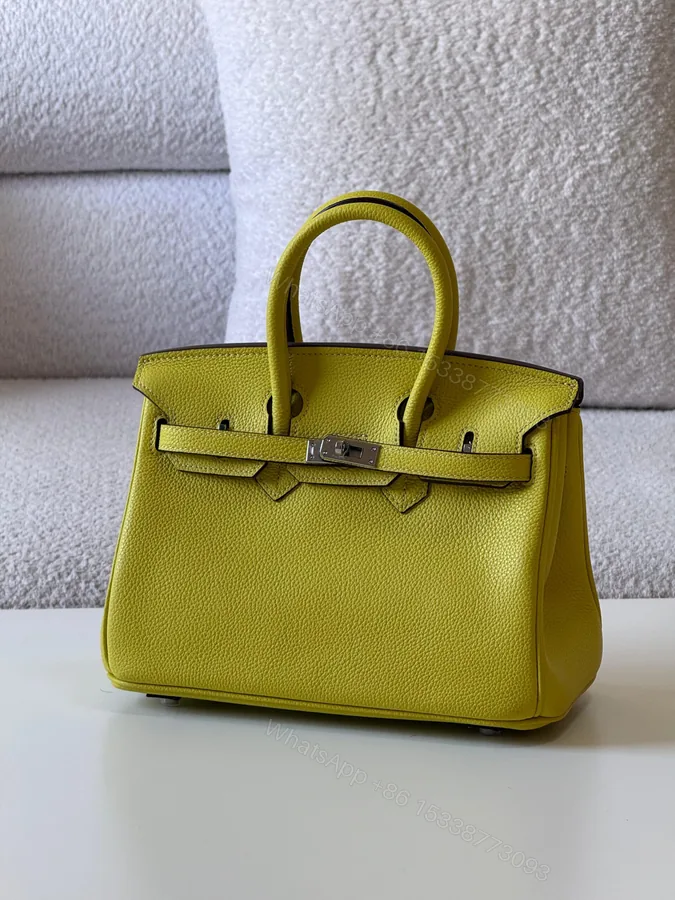View 1 of Hermès Birkin 25 handbag in Lime Epsom