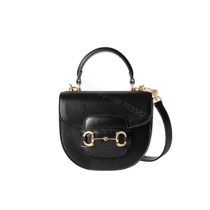 View 1 of Gucci Horsebit 1955 Mini Top Handle Bag Black 14Cm 781387 1AAQD 1000
