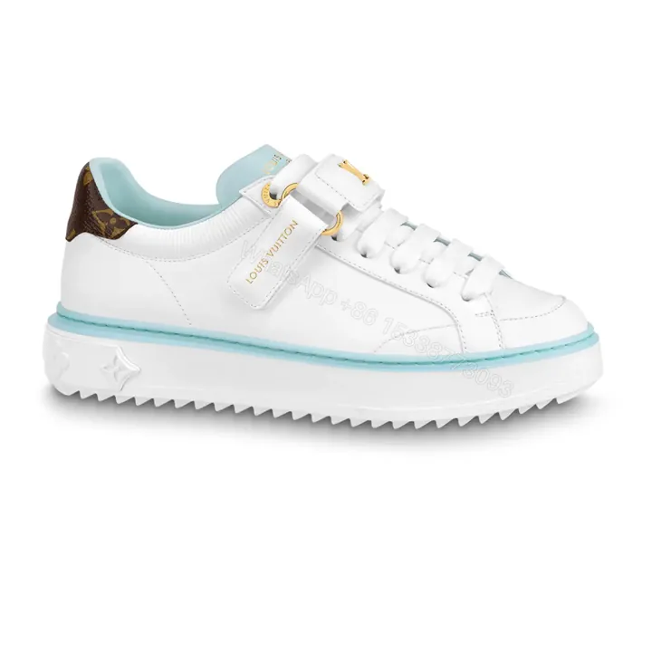 View 1 of LOUIS VUITTON TIME OUT SNEAKER IN WHITE AND BLUE – LSVT365