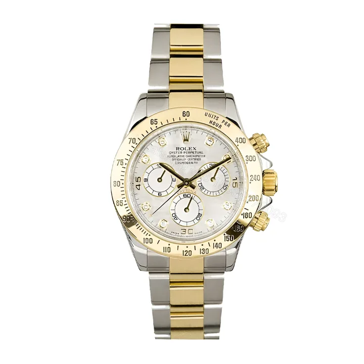 View 1 of Rolex Daytona Two Tone White Dial 116523 Replica