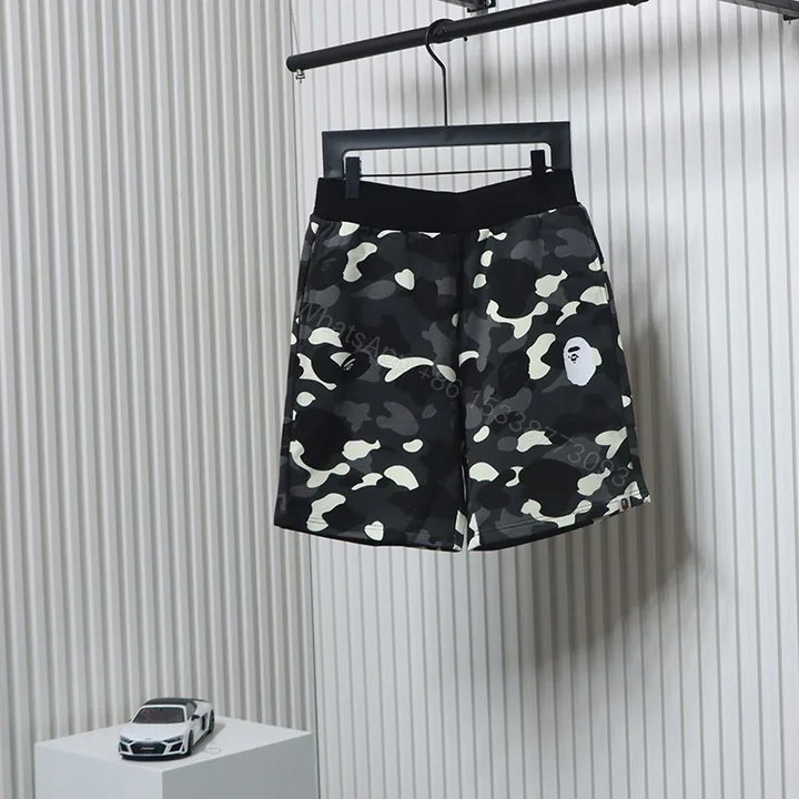 View 1 of Bape Shorts Black White