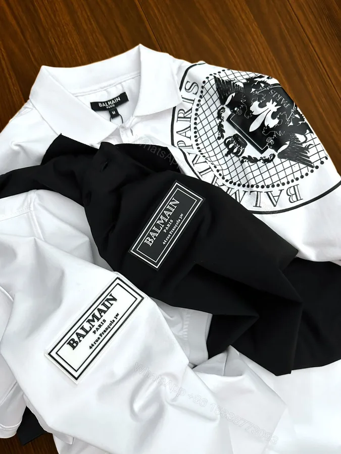 View 1 of FIRST COPY BALMAIN PARIS IMPORTED QUALITY EXCLUSIVE POLO TEES