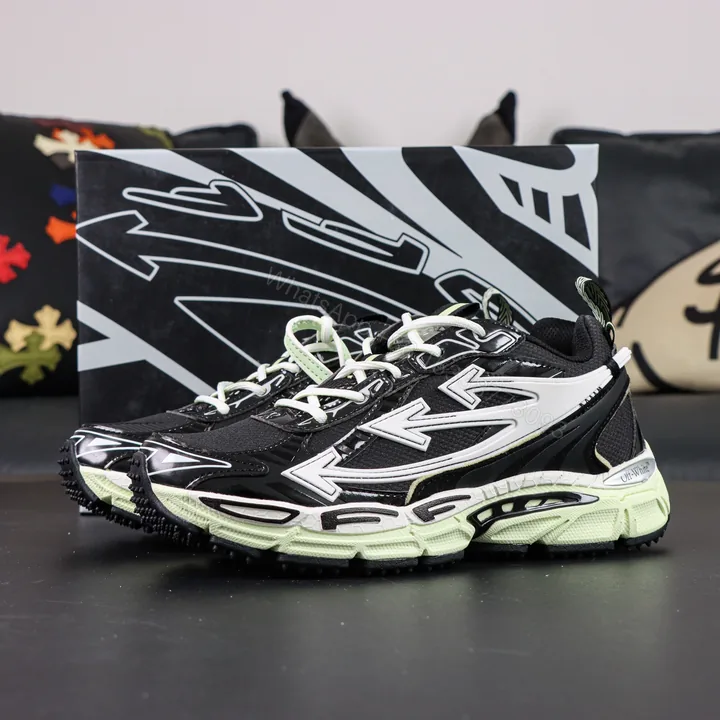 View 1 of Off White Be Right Back Black Green
