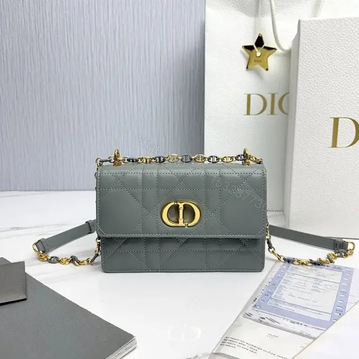 View 1 of Quilted Crossbody with Gold Chain - Luxe Everyday Bag