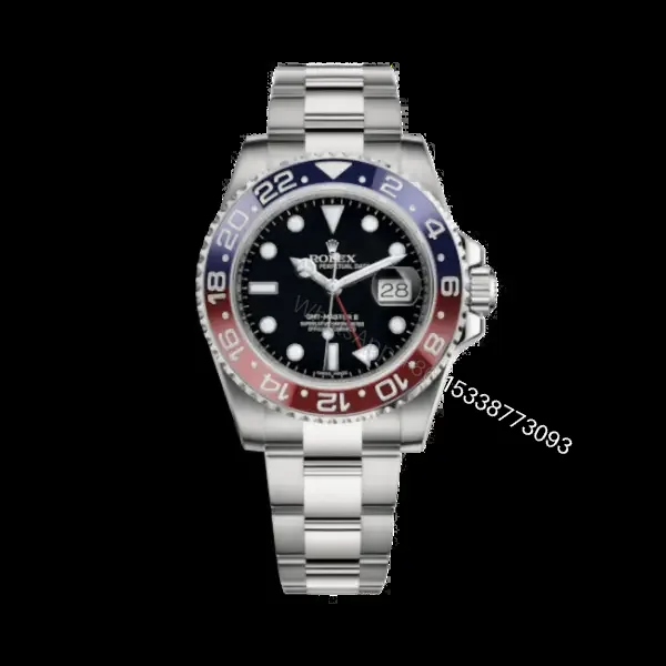 View 1 of Rolex GMT-Master II 116719BLRO Super Clone : White Gold Pepsi 40mm Blue Dial