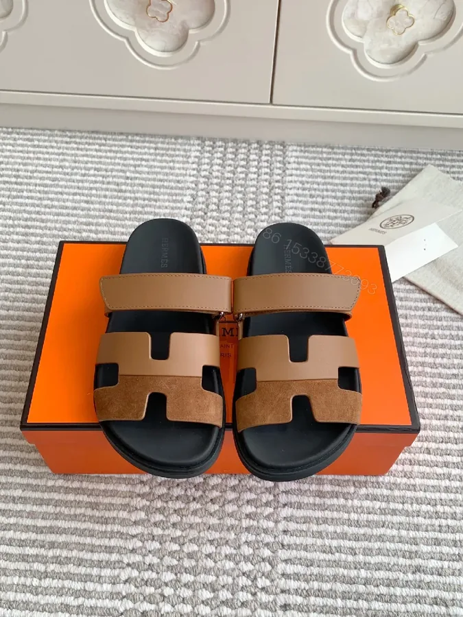 View 1 of Premium Leather Straps Sandal: Modern Luxury Comfort