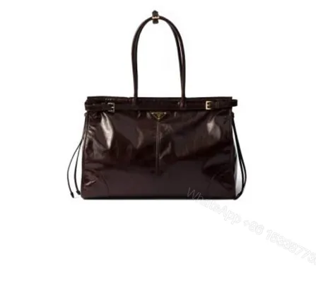 View 1 of Prada Bonnie extra-large leather handbag(HIGH-END GRADE)