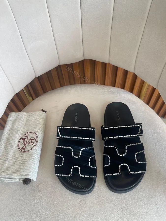 View 1 of Hermès Pre-Loved Chypre sandals