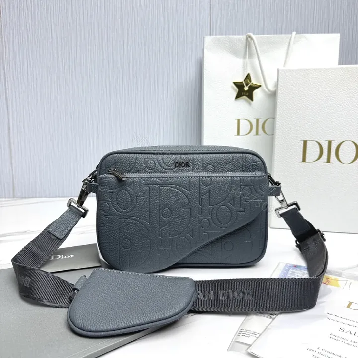 View 1 of Compact Pebbled Leather Crossbody – Embossed Texture, Everyday Luxury