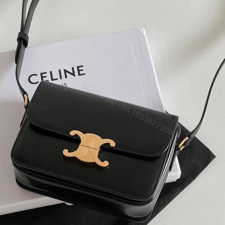 View 1 of Celine Mini Bag Black Handbag Smooth Leather 19cm