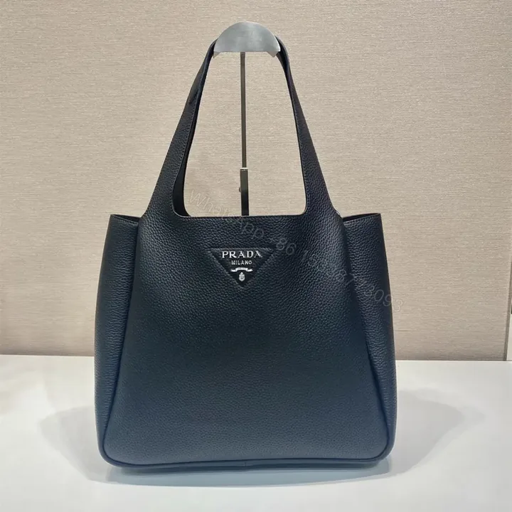 View 1 of 高仿Prada*Tote系列菜籃子1BG338大號黑色免檢版