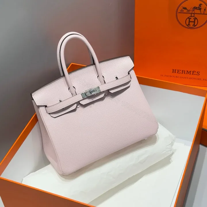 View 1 of HN 25 IN PINK BABY SILVER HARDWARE