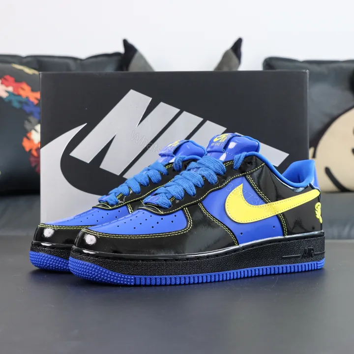 View 1 of Central Cee x Air Force 1 Low Black Yellow Blue
