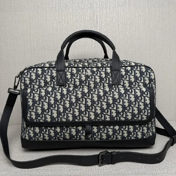 View 1 of Monochrome Textile Satchel: Modern Pattern, All-Day Comfort